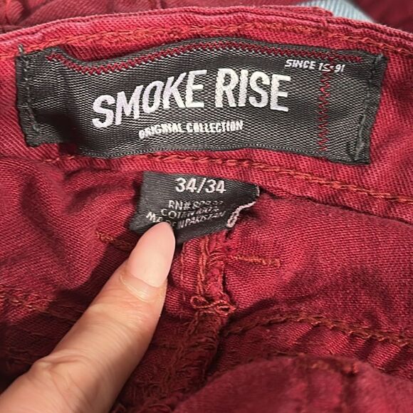 Smoke Rise Distressed Red Jeans - Picture 5 of 5